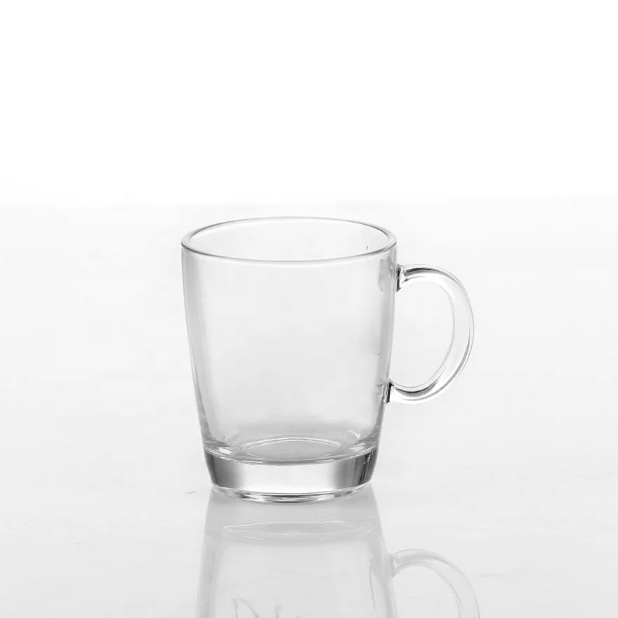 plain glass mugs