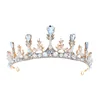 Custom design exquisite fashion water drill bit decorated bride wedding jewelry accessories crown