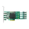 Linkreal 8 Port USB3.0 Host Adapter Card with PCIe x4 USB3.0 Controller