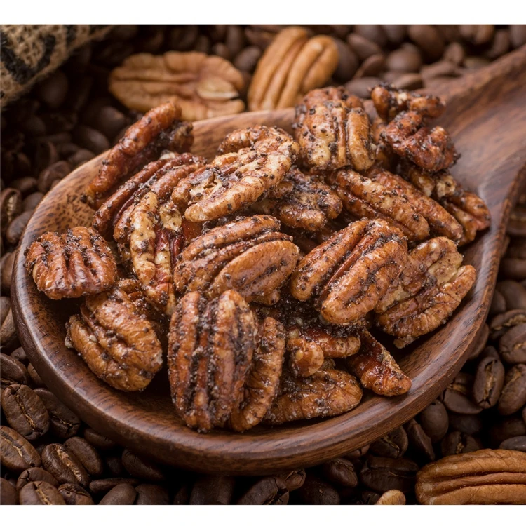 
Best Selling Healthy Organic Pecan Nut Kernel,Roasted Pecans With Coffee 