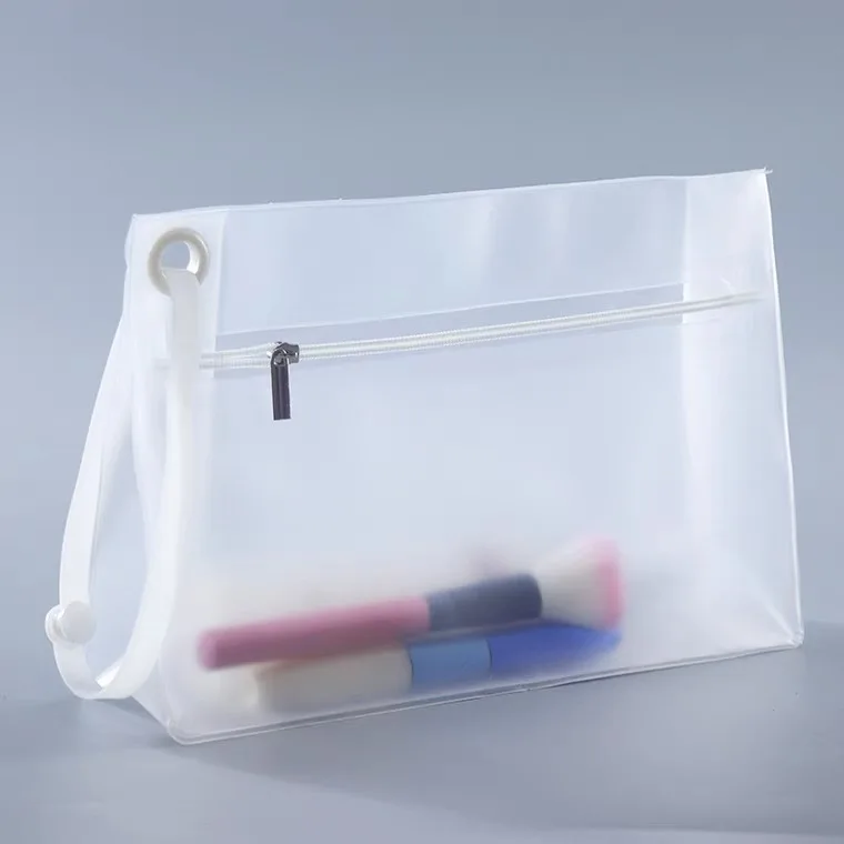 Glossy Colored Logo Printed Pvc Waterproof Zip Lock Bag Recycled Three