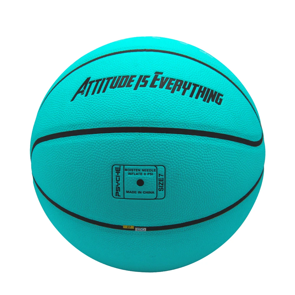 Psyche Indoor Outdoor Basketball Ball Size 7 Customized Pu Basketball