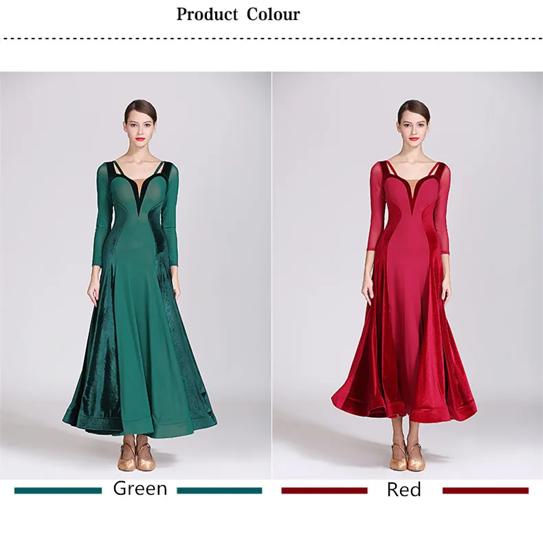 Plus Size Ballroom Competition Dress International Standard Ballroom