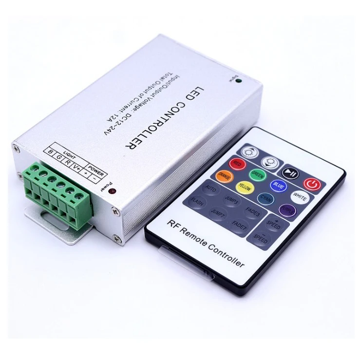 High Power Aluminum Shell Dc12-24v 12a 20keys Rf Wireless Rgb Led ...