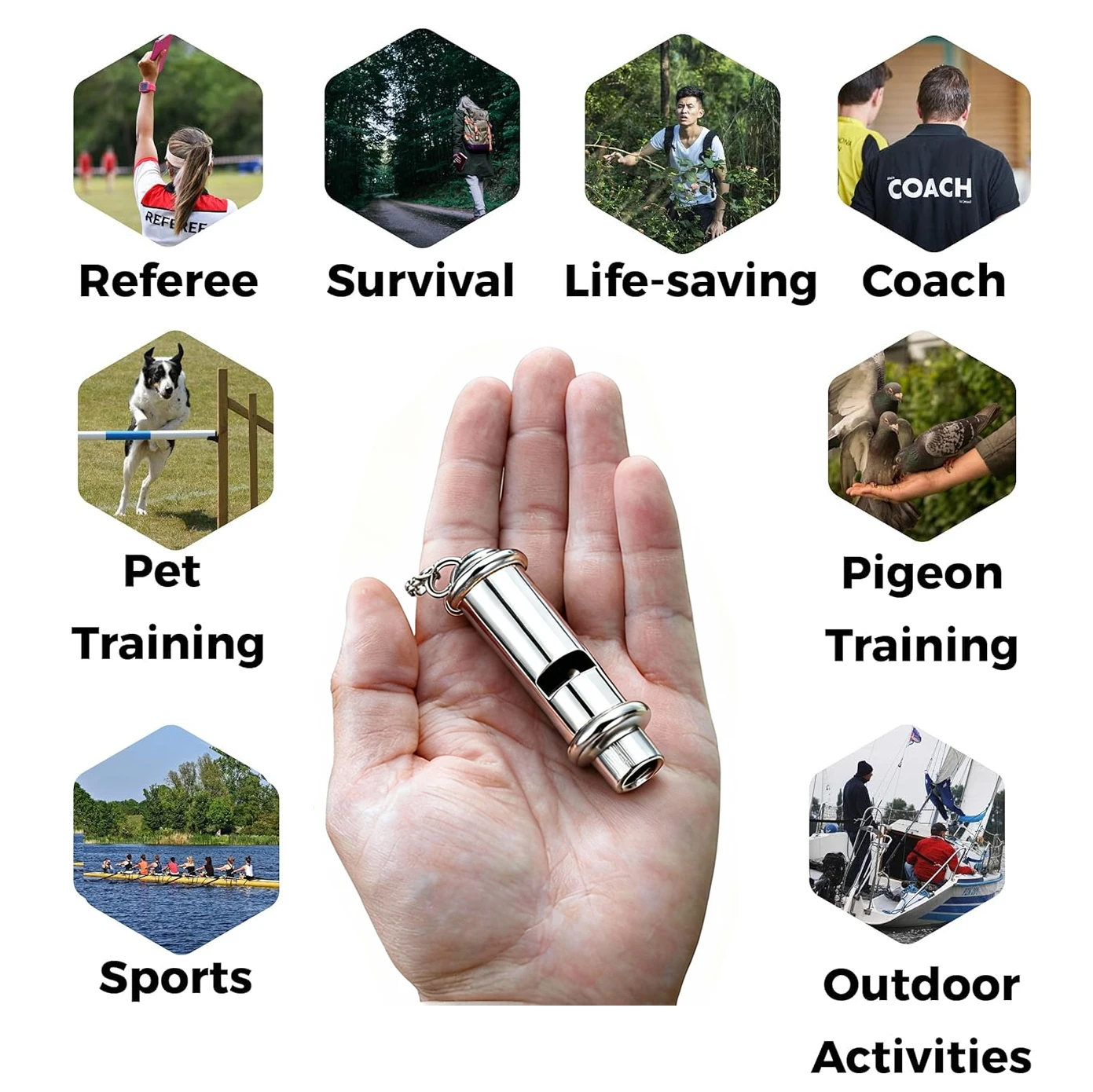 product outdoor high decibel metal whistle sports events and basketball soccer ball emergency referee whistle-8