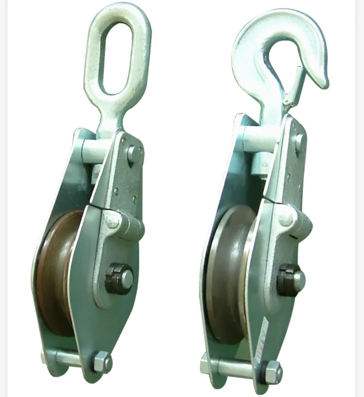 Heavy Duty Pulley Block Triple Wheel With Hook Super Lift Hand Opeated
