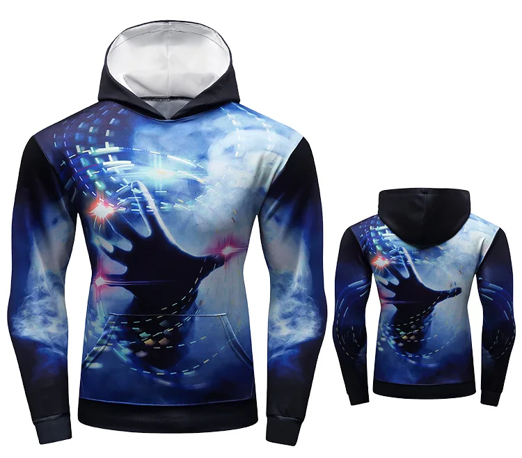 Men pullover fitness hoodie 3d sublimation anime hoodie