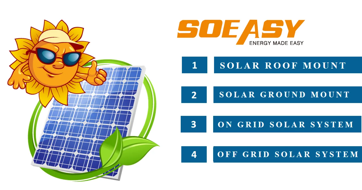 SOEASY Home Solar System Complete Grid Tied Solar Power System 6KW 8KW 10KW Residential Solar Energy