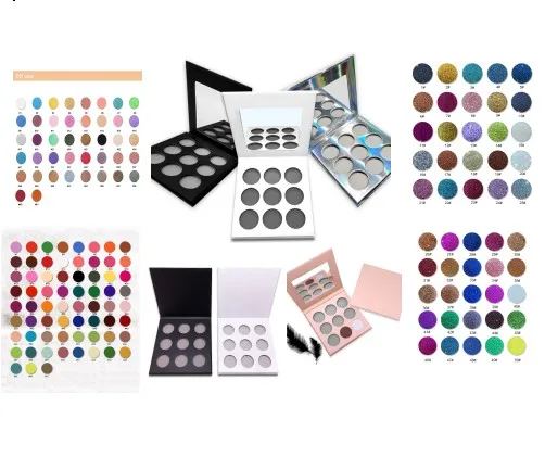 

custom eyeshadow palette,2 Pieces, Above eight colors