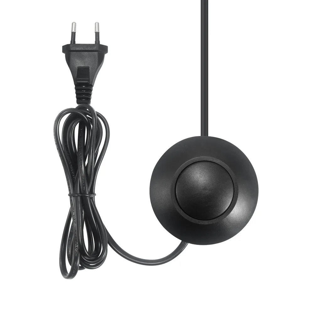 LED signal inline trailing edge push bottom 100W LED  foot cord dimmer switch for desk lamp