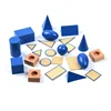 Wooden intelligence education recognition geometric shapes toys Geometric Solids