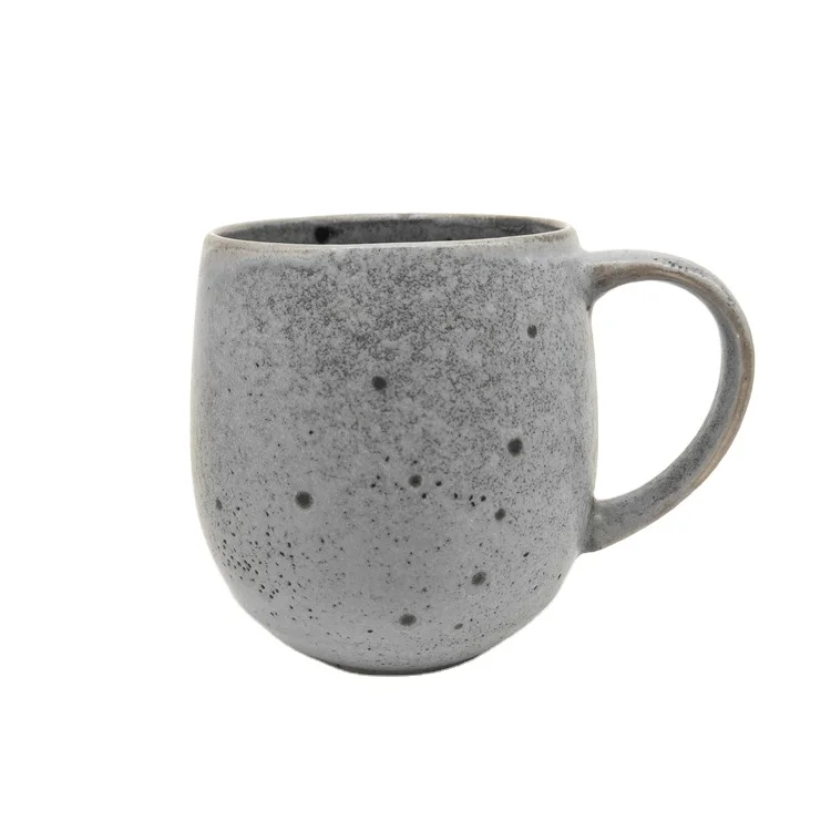 hunan new designed wholesale dark color stone touch feeling mug