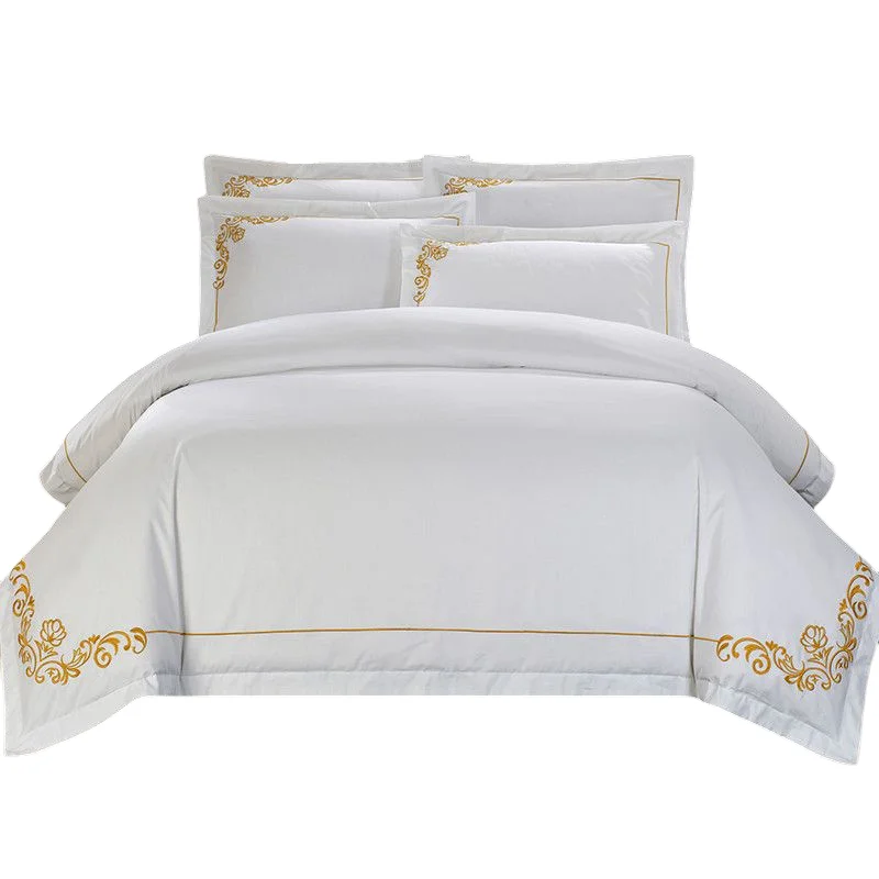 Percale Wholesale Luxury Dubai Hotel Bed Linens Egyptian Cotton Satin