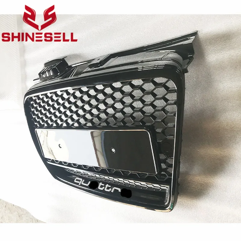 RS4 Style Grill Black Grille without Rings For Audi A4 B7 05 06 07 08