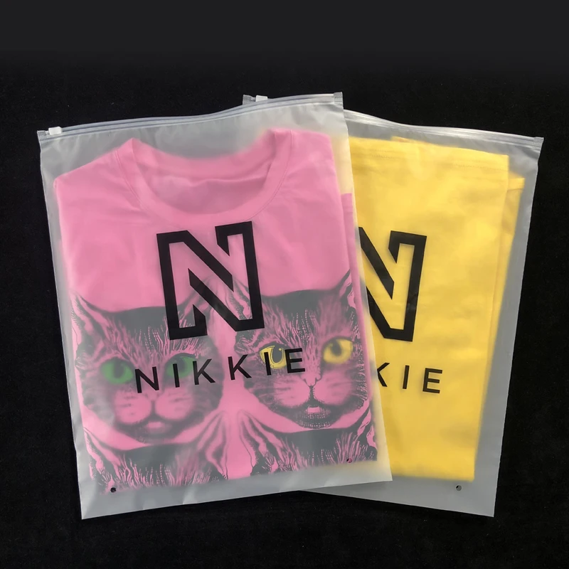 clothing bags Custom logo compostable 100% biodegradable packing bag self adhesive apparel clothes bag plastic factory