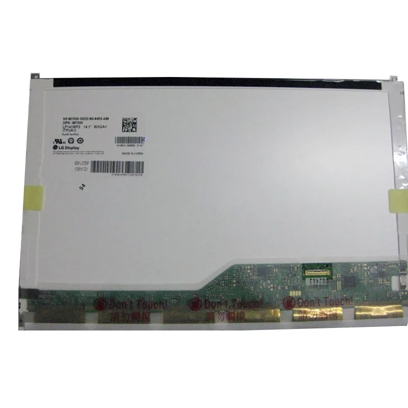 Dell Latitude E6410 disassembled showing LCD cable routing and inverter location