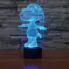 Multicolor Change Illusion 3 Led Night Light 3D Visual Led Night Light 3D Night Lamp for Kids USB Desk