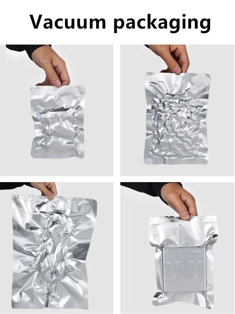 Clear Window Mylar Biodegradable Aluminium Foil Stand Up Pouch Airtight