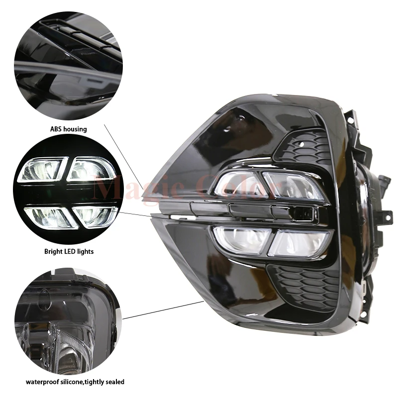 Car Led Daytime Running Light Drl For Kia Sportage 2020 2019 2021 2022 Front Driving Fog Lamp