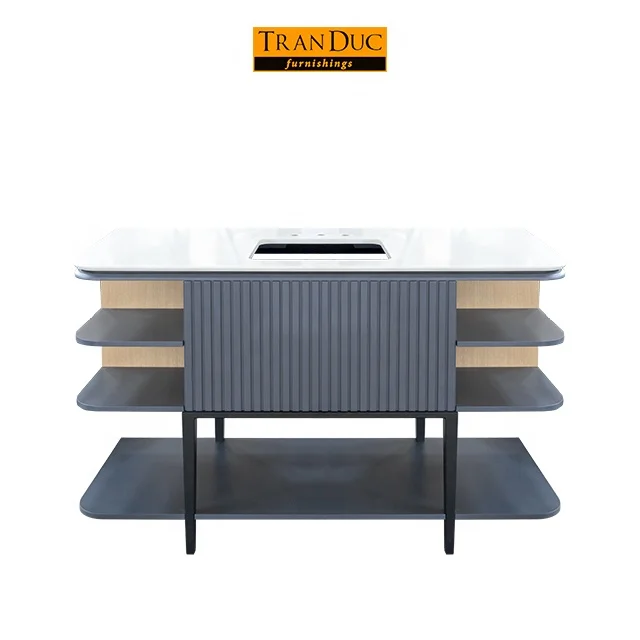 
hotel bathroom vanity with marble surface for luxury hotel furniture 5 star 