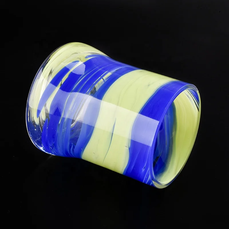 400ml Custom coloured Glass Candle holder home Decor