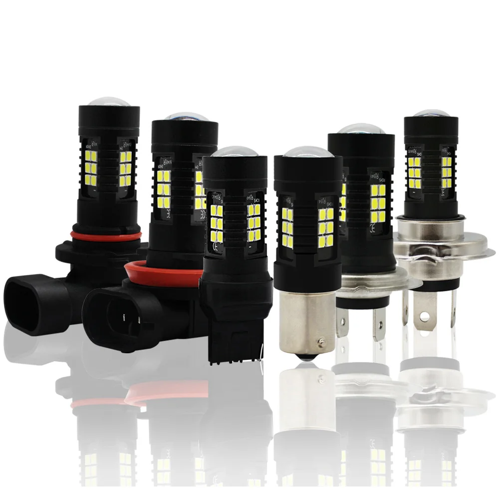 Super Bright Car led Bulb 1156 P21W 3156 7440 T20 3030 21SMD 12V LED Turn Signals Brake Fog Light lamp 9005 H7 H11 Psx24w