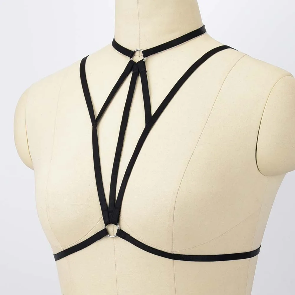 批发身体线束束缚哥特式内衣作物上衣笼式胸罩内衣线束皮带线束胸罩