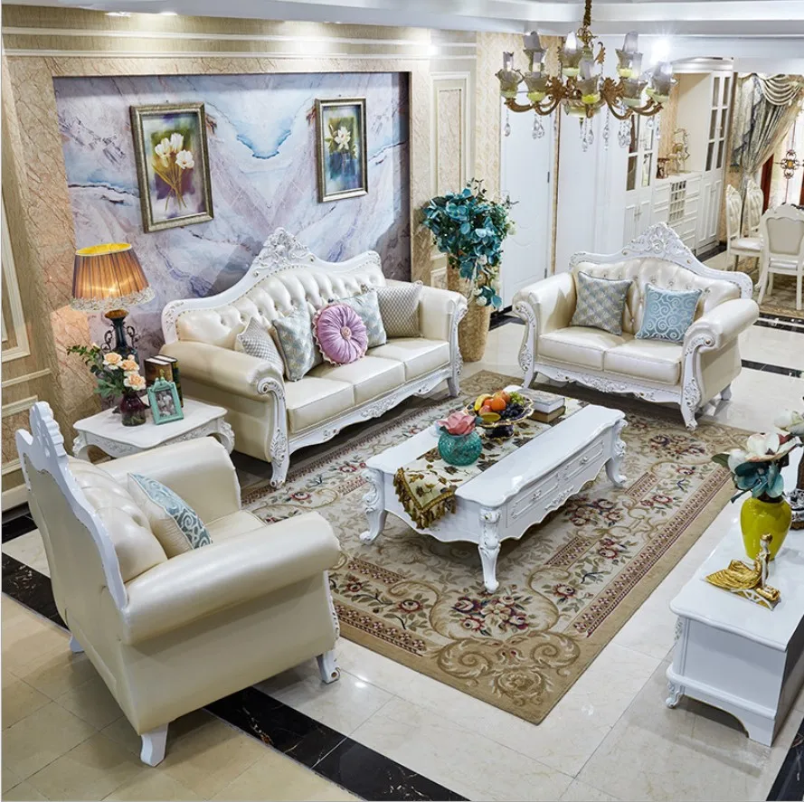 Royal Leather Living Room Set Furniture Luxury European Sofa Set Buy