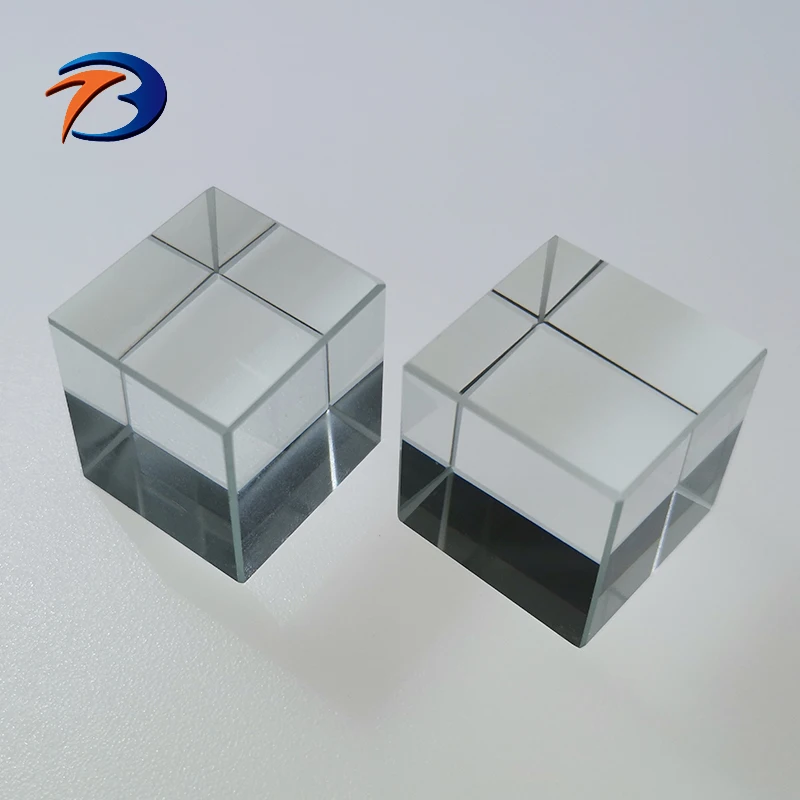 Optical BK7 Fused silica glass PBS beamsplitter cube 50 50 beam splitter beam splitting prism cube
