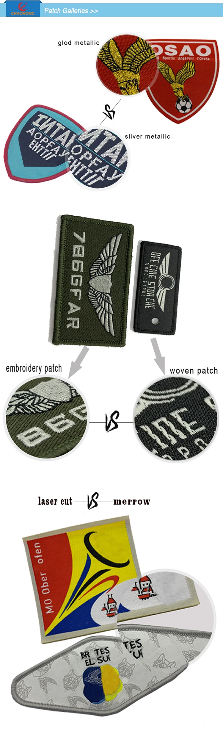 custom garment laser cut clothing woven patch, woven badges