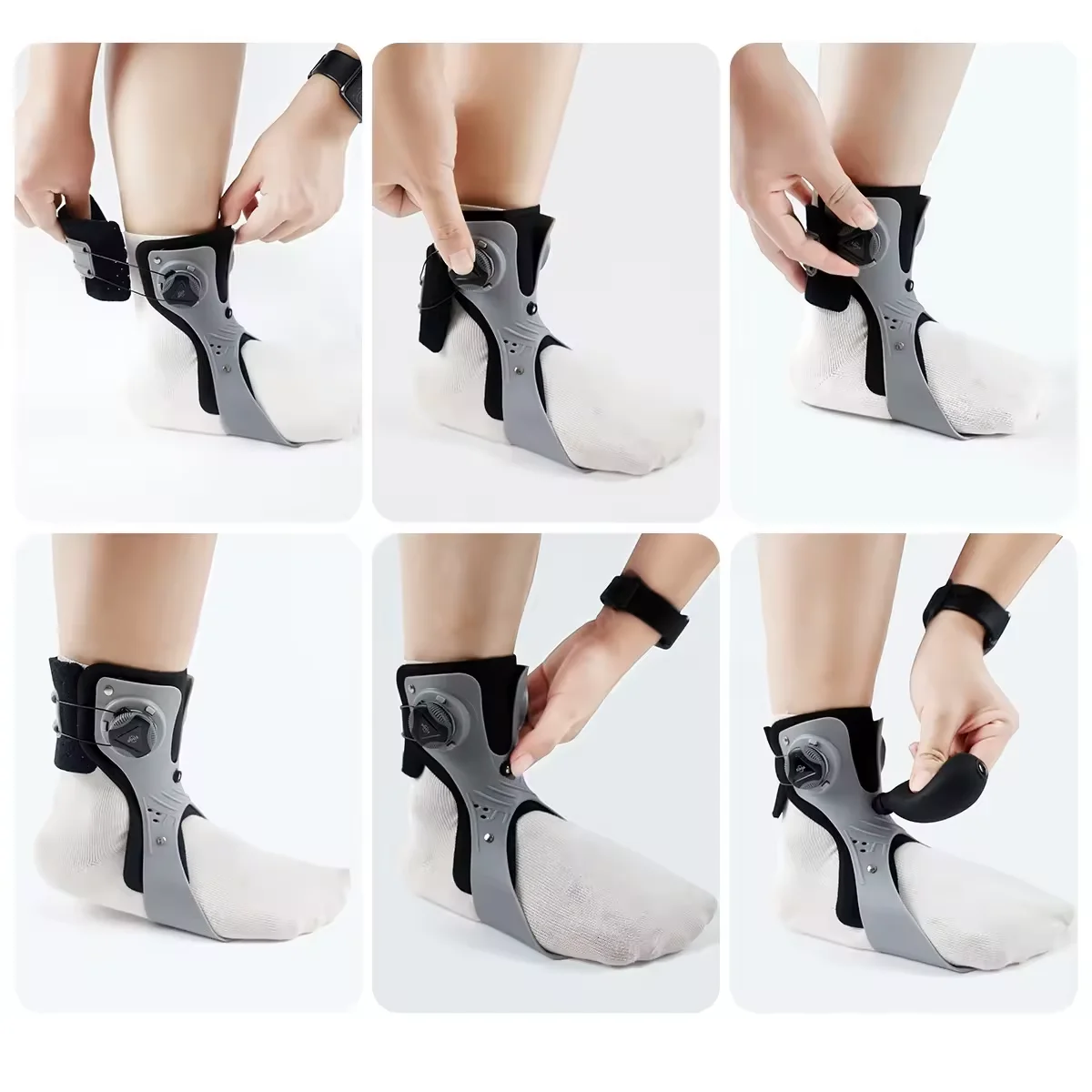 Foot Valgus Varus Ankle Support Brace with Pump Rehabilitation Fixation Corrects Protective Function manufacture