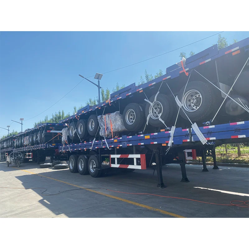 Vehicle Master 40英尺20英尺钢制半挂车2轴3轴集装箱拖车平底拖车出售
