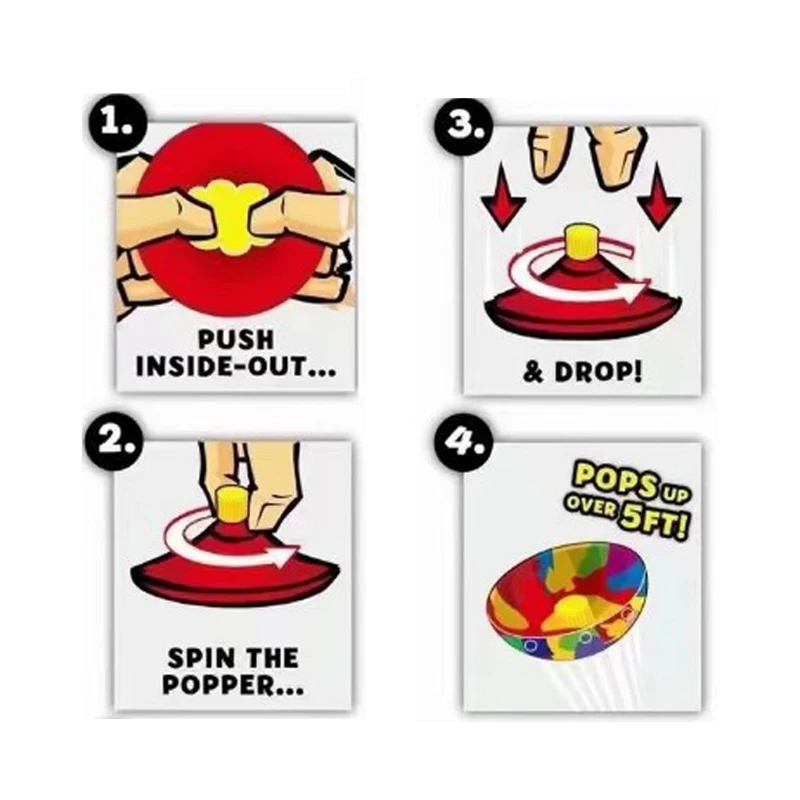 2022 Hot Squishy Fidget Toy Anti Stress Pop Up Jumping Half Ball