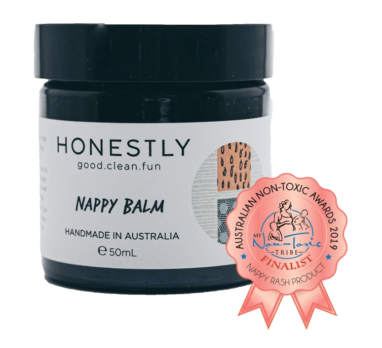 
HONESTLY Nappy Balm 50ml -Palm Oil Free -Certified Organic Ingredient -Eczema and Dermatitis -Hand Made in Australia 