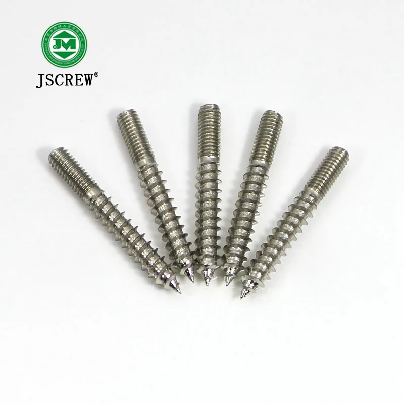 M4 Headless Wood Screws Double Sided Headless Wood Screw Fastener Buy