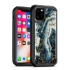 Newest Three-in-one mobile Organic Glass Material Phone Shell/ tpu+pc+acrylic Phone case for Iphone 11 Pro Max case
