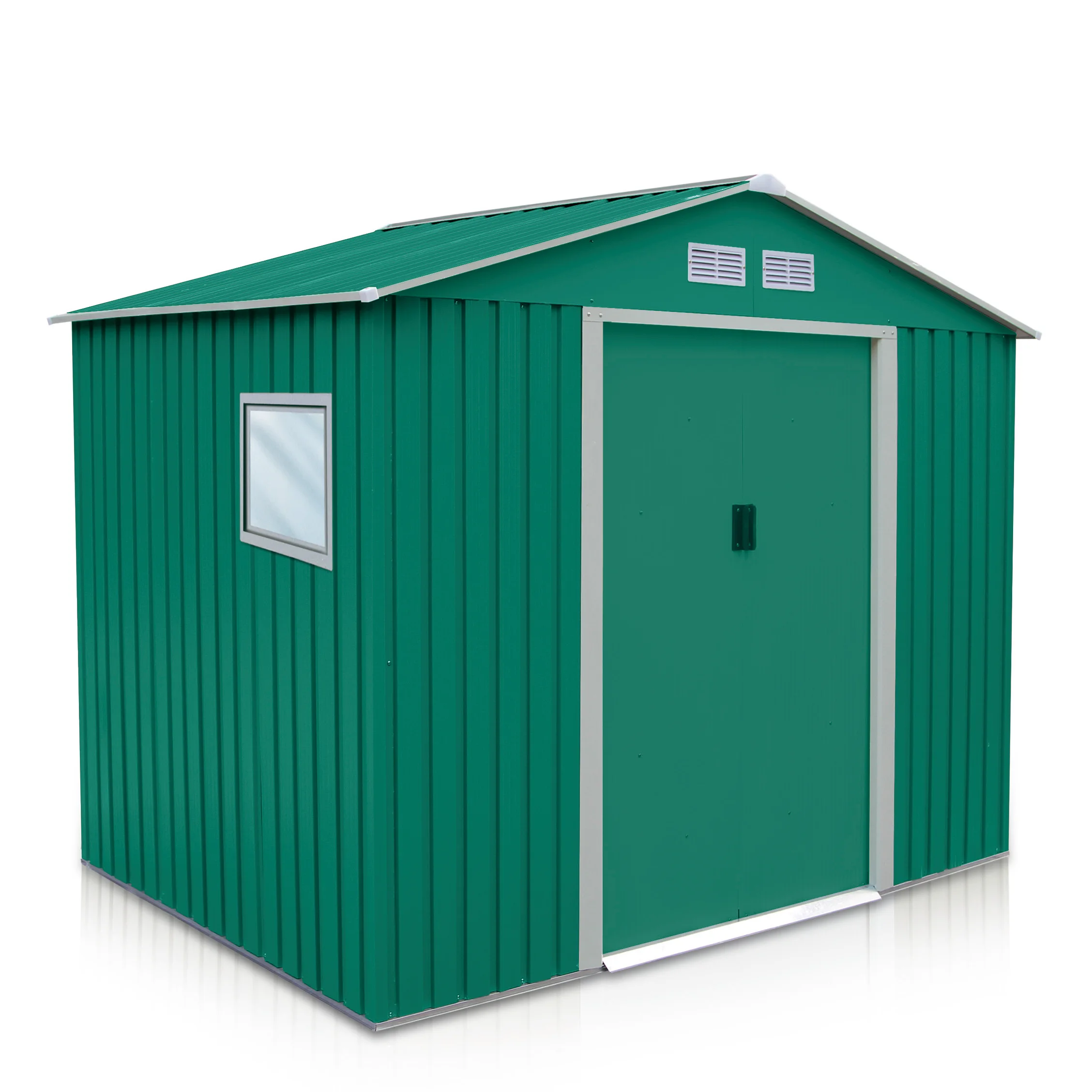 Easy Assemble 7.0*4.2ft Backyard Tool Shed Outdoor Storage Metal Shed