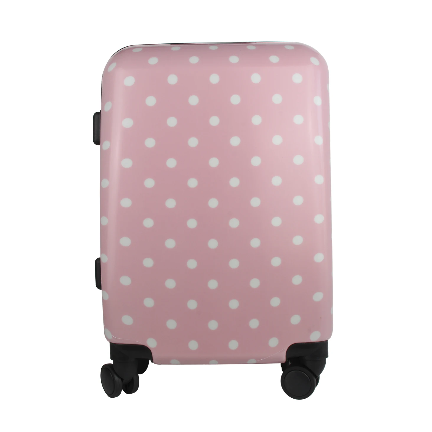 pink polka dot suitcase