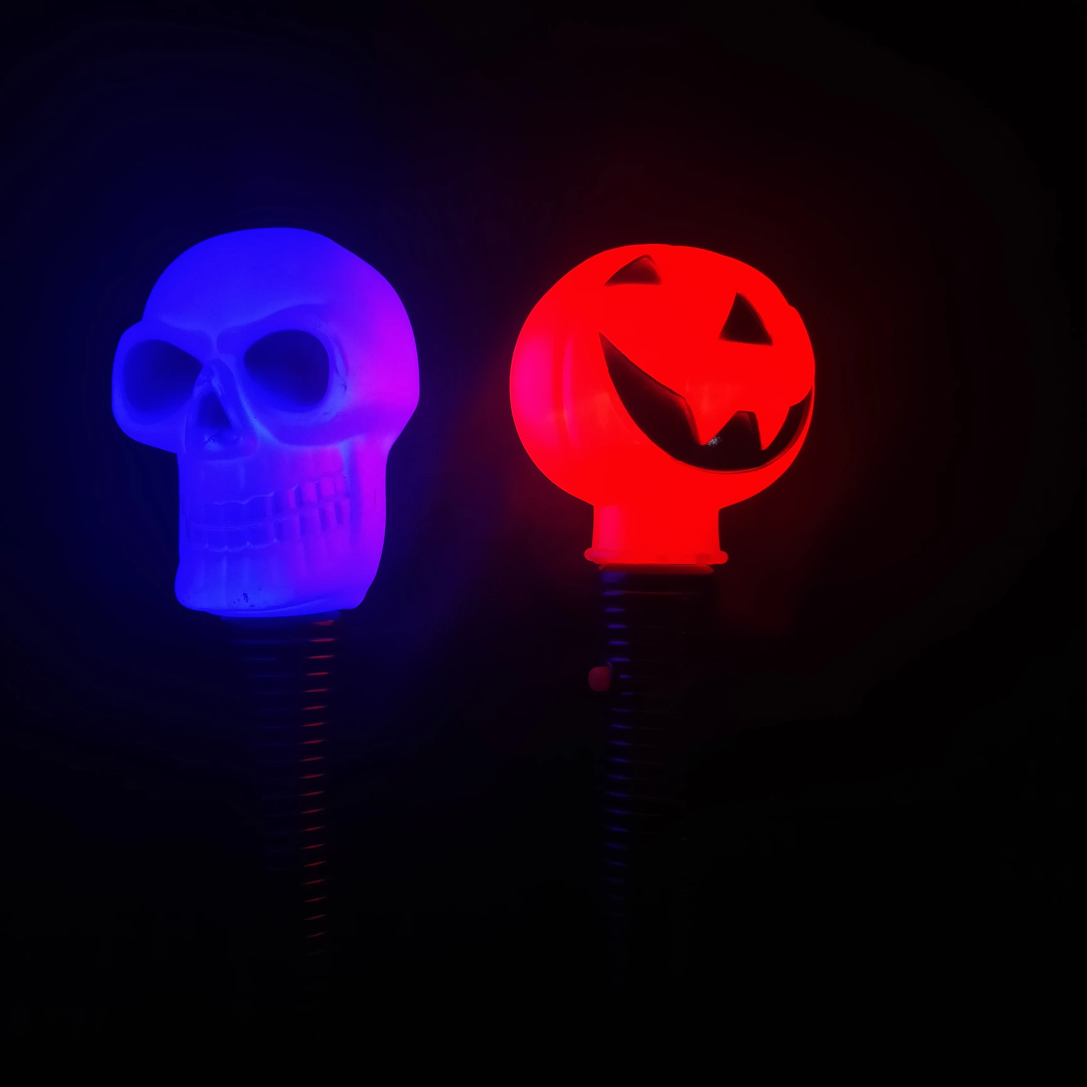 Halloween Light Up Pumpkin Spinning Wand Led Glow Spinner Wand For Kids