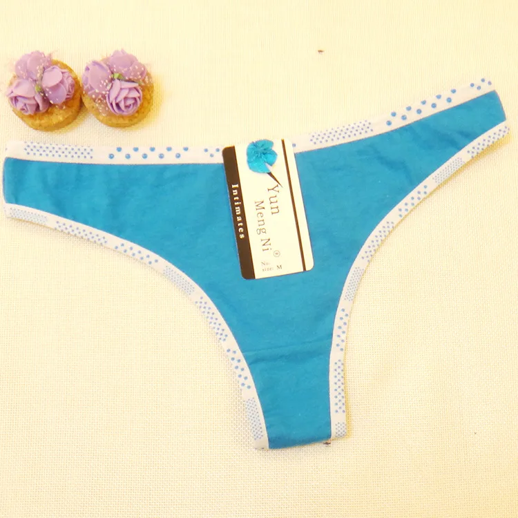Women Sexy Solid Color Cotton Underwear Panties Thong Buy Panties