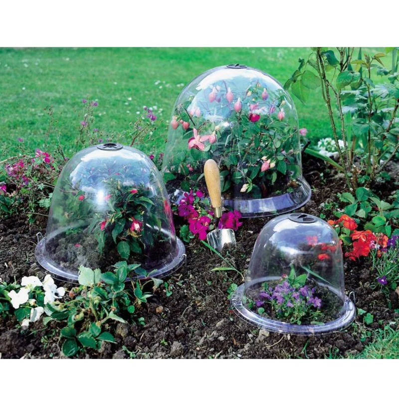 Large Garden Plant Cloche Dome Clear Plastic Humidity Dome Humidity
