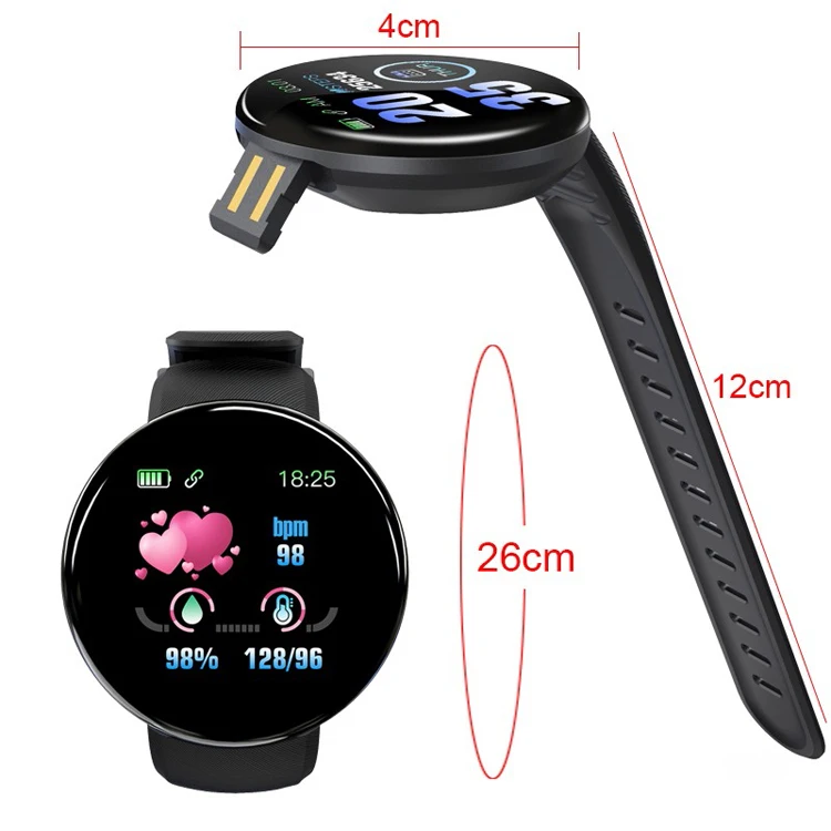 New Round Women Smart Band D18 Sport Fitness Tracker Health Watch Smart  Bracelet - Buy Round Women Smart Band,Smart Band D18,Health Watch Smart  Bracelet Product on Alibaba.com