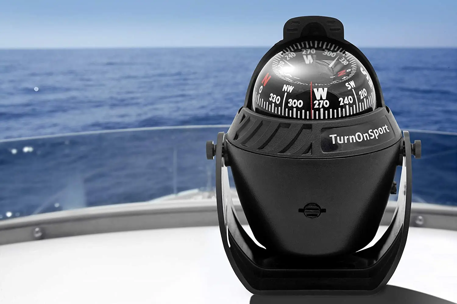 黑色白炽灯照明航海罗盘适合船船和卡车