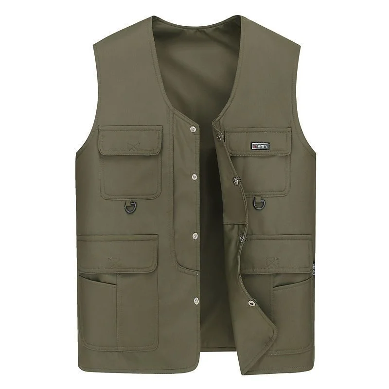 2024 Custom Designs Newest Outdoor Men's Multi Pocket Cotton Life Vest Fishing Vest Wholesale Fishin