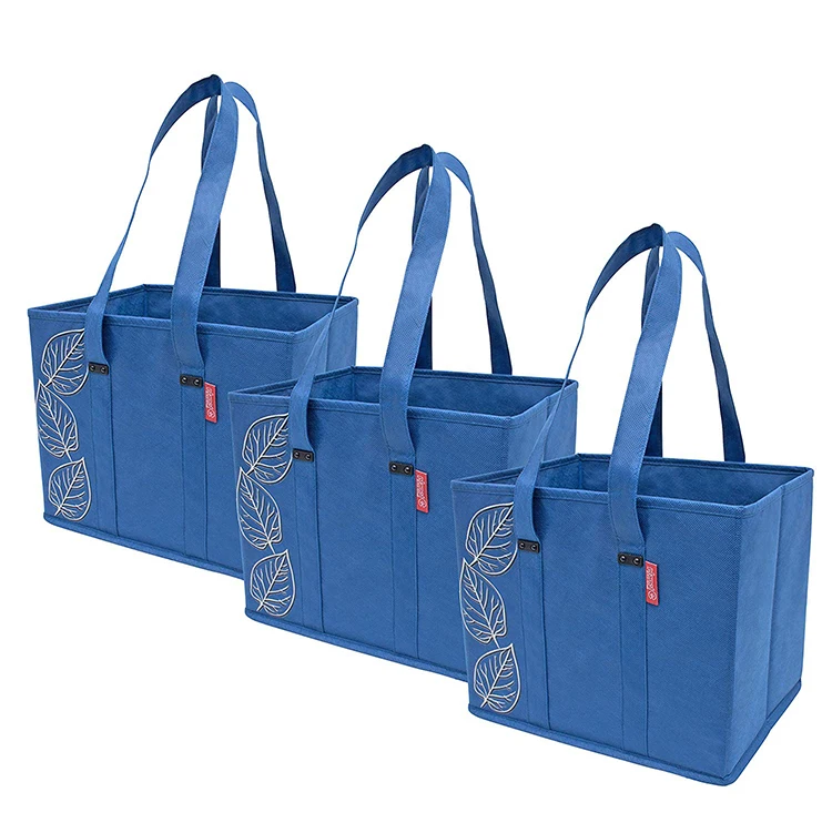 Reusable Grocery Large Box Collapsible Storage Bag Foldable