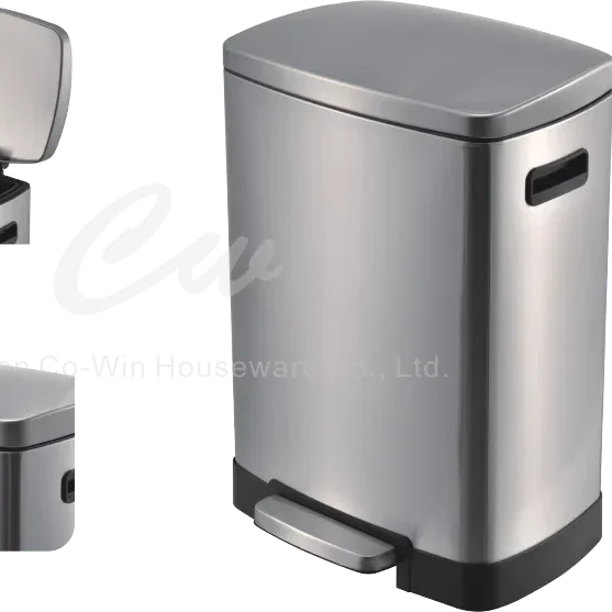 30l Rectangular Shaped Recycl Bin With 2 Compartment Stainless Steel   H027283baf86c46aabcd51812c6fca308K 