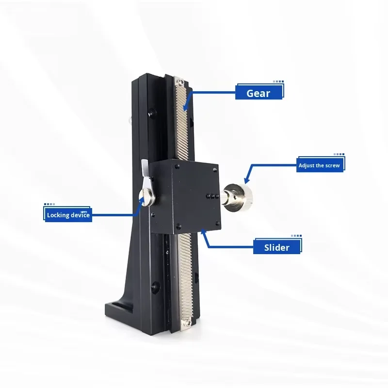 product z axis optical platform lwz aluminum single axis manual fine tuning screw bearing dovetail groove long stroke adjustable-12