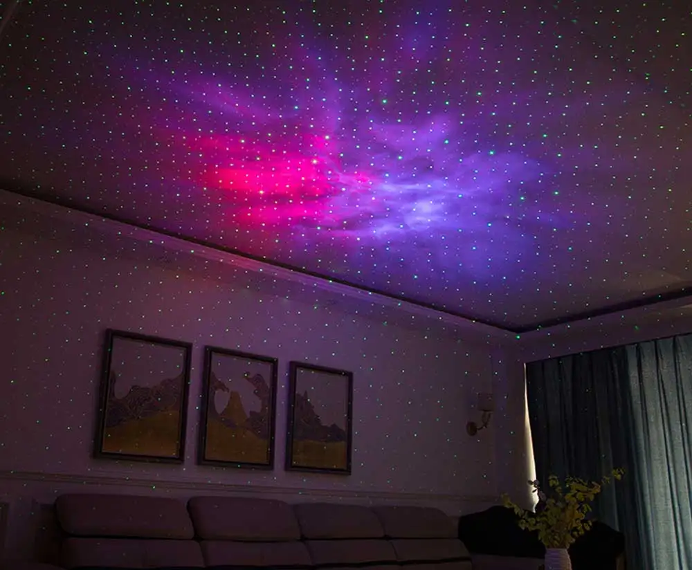 led universe nebula galaxy star projector lamp sky light aurora