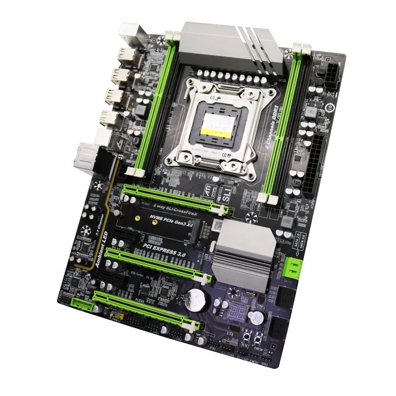 Color : Black, Size : One Size Motherboard Small Board Mainboard Motherboard for LGA2011 Xeon Series CPU DDR3 1066/1333 for Intel X79-2 