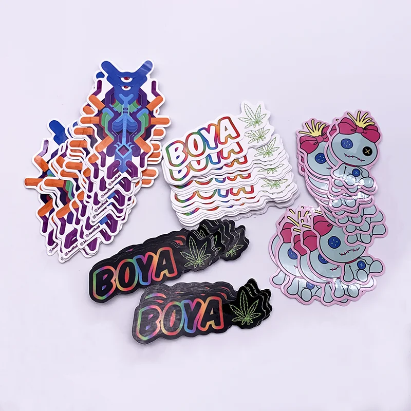 
China Various Custom Made Die Cut Kawaii Cartoon Vinyl Waterproof Stickers 